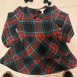 Toddler Girl’s Tartan Shift Dress
